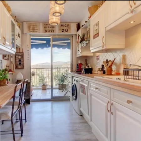 Terrasses De La Corniche, 2p 65m2 Spacieux, Terrasses Mer&montagne, Piscine Et Parking Privé Apartamento